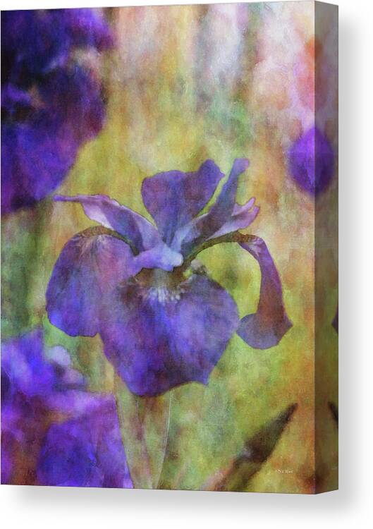Purple Iris Canvas Print featuring the photograph Purple Iris 1102 IDP_2 by Steven Ward