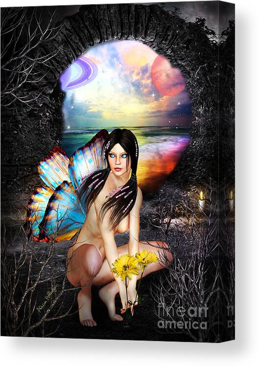 Fantasy Canvas Print featuring the digital art Reboot by Alicia Hollinger