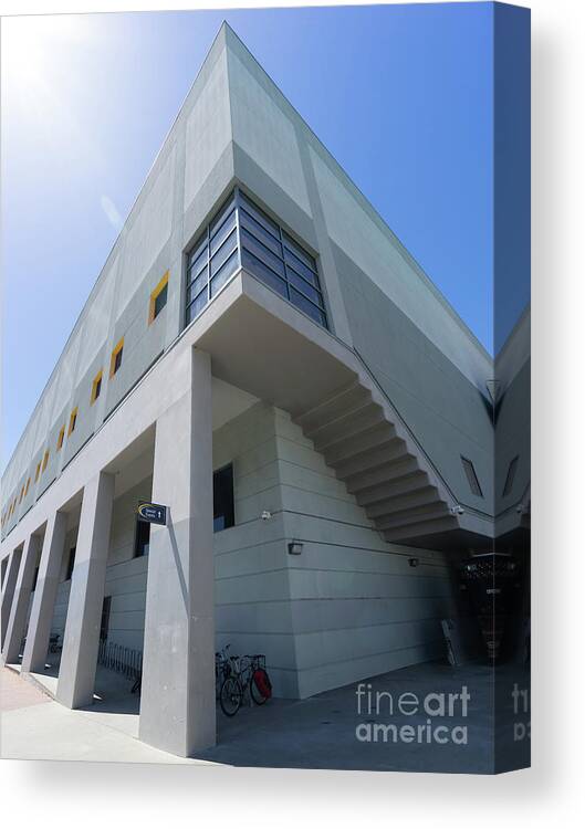 Wingsdomain Canvas Print featuring the photograph Recreational Sports Facility at University of California Berkeley DSC6310 by San Francisco