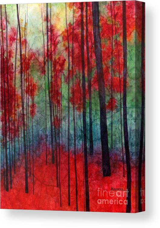 Red Canvas Print featuring the painting Red Velvet by Hailey E Herrera