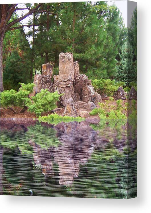 Yreka California Canvas Print featuring the photograph Reflection by Colleen Cornelius