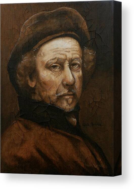 Master Painting Canvas Print featuring the painting Remembering Rembrandt by Al Molina