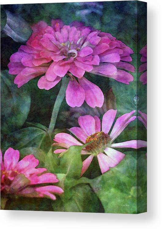 Impressionist Canvas Print featuring the photograph Richly Pink 2394 IDP_2 by Steven Ward