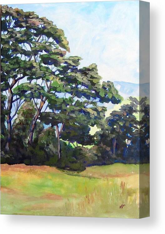 Trees Canvas Print featuring the painting Robyn's Trees 2 by Barbara O'Toole