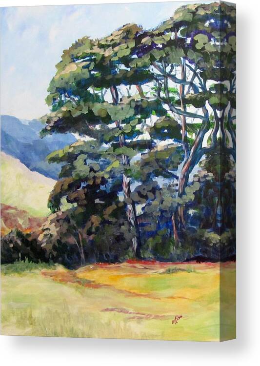 Trees Canvas Print featuring the painting Robyn's Trees by Barbara O'Toole