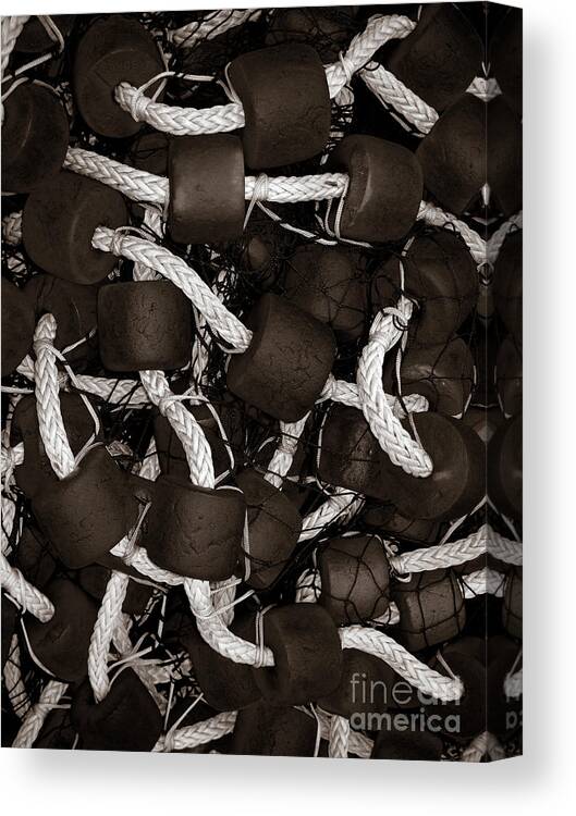 Alaska Canvas Print featuring the photograph Ropes and Floats by Mark Graf