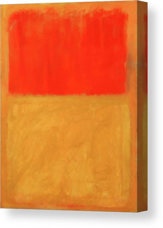 Untitled Canvas Print featuring the photograph Rothko's Orange And Tan by Cora Wandel