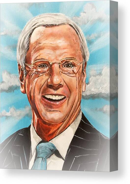 Roy Williams Canvas Print featuring the painting Roy Williams by Joel Tesch