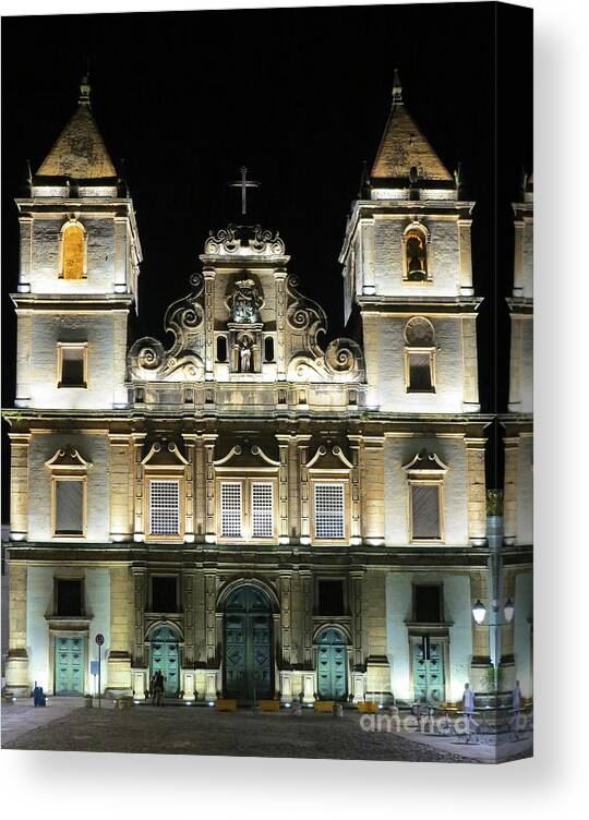 São Francisco Church And Convent Canvas Print featuring the photograph San Francisco Church and Convent by Vivian Christopher