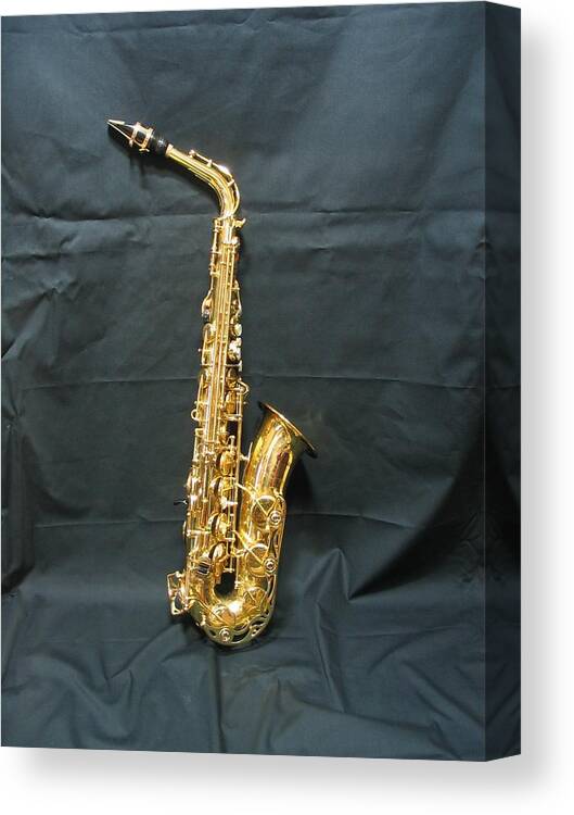 Saxophone Canvas Print featuring the photograph Saxophone by Minami Daminami