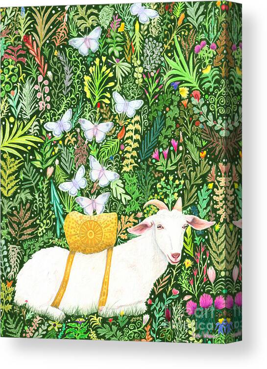 Lise Winne Canvas Print featuring the painting Scapegoat Healing by Lise Winne