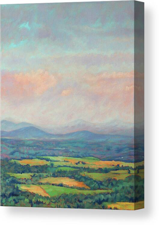 Blue Ridge Parkway Canvas Print featuring the painting Set Free by Bonnie Mason