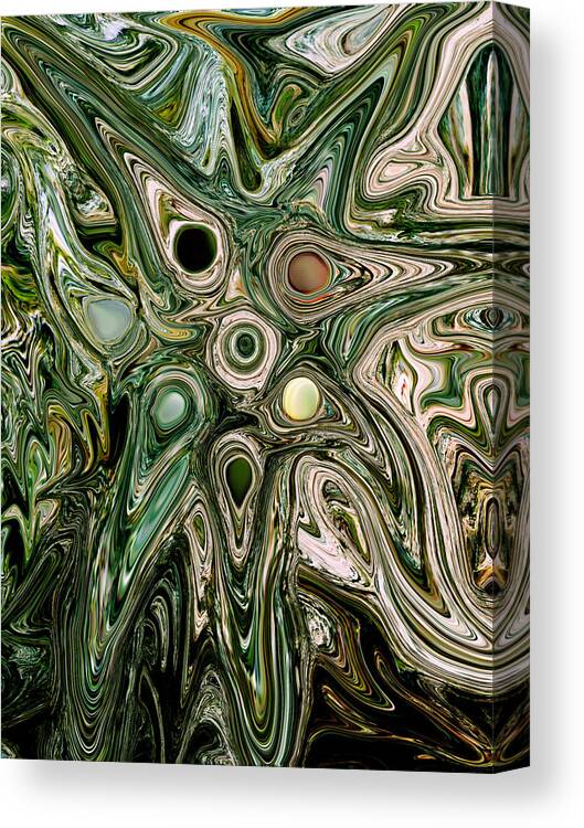 Abstract Canvas Print featuring the painting Seven Stones by Jeff DOttavio