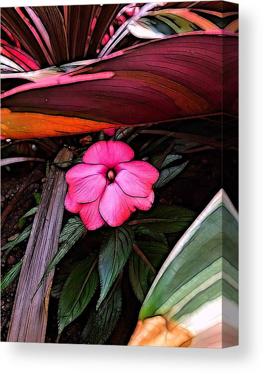 Flowers Canvas Print featuring the photograph She May Be Small But She Be Mighty by Nick Heap