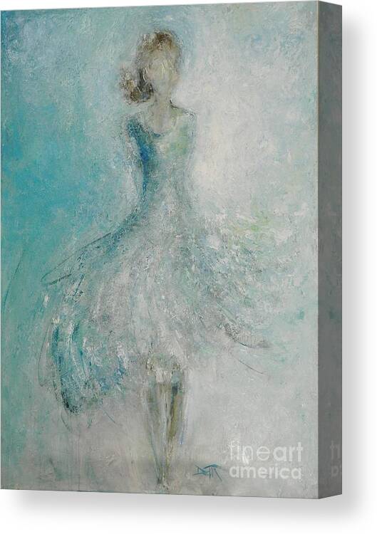 Woman Canvas Print featuring the painting She's Always a Woman to Me by Dan Campbell