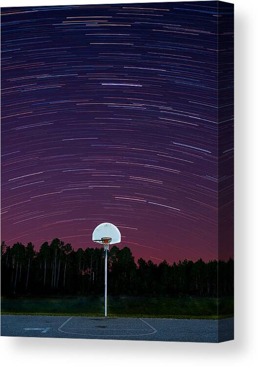 Basketball Canvas Print featuring the photograph Shoot for the Stars by Brad Boland
