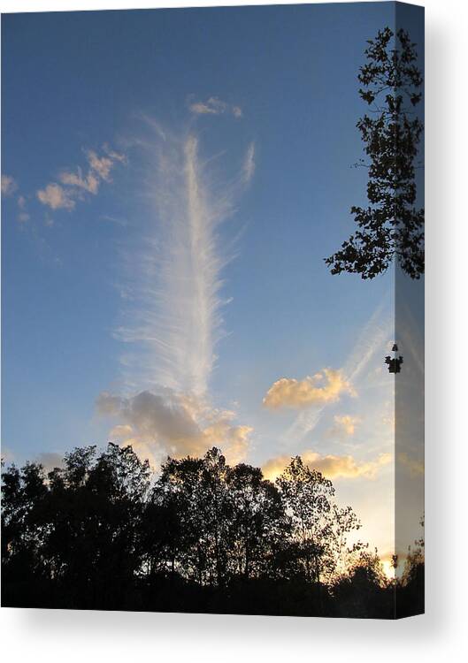  Canvas Print featuring the photograph Sky Art by Digital Art Cafe