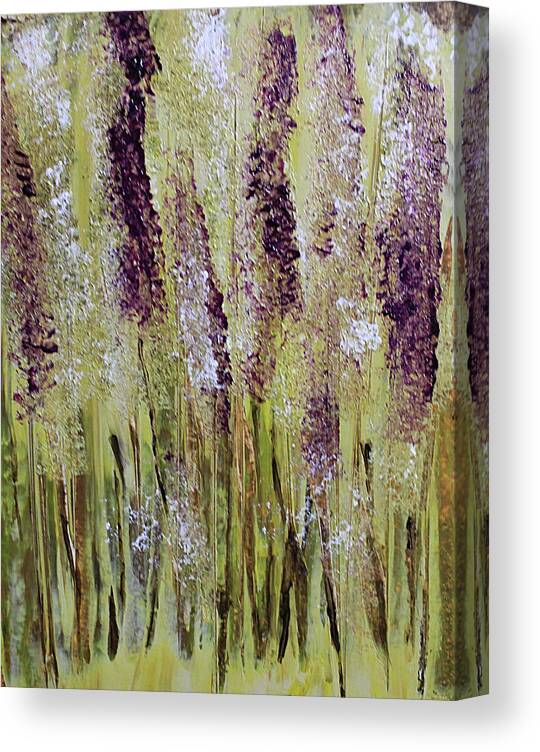 Flower Canvas Print featuring the painting Softly Swaying by April Burton