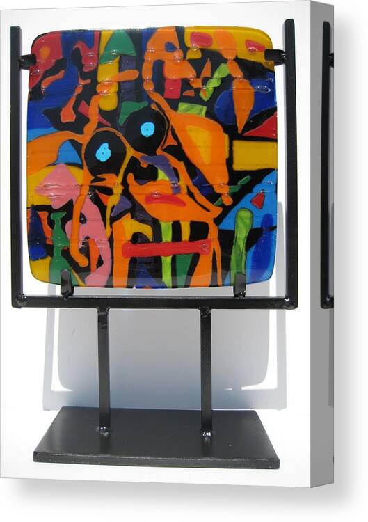 Fun Canvas Print featuring the glass art South Beach by Mark Lubich