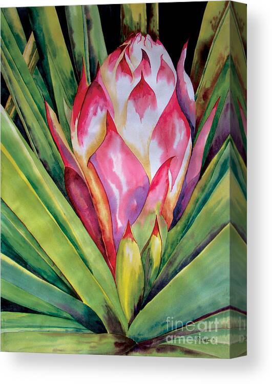 Floral Painting Canvas Print featuring the painting Spanish Dagger IV by Kandyce Waltensperger