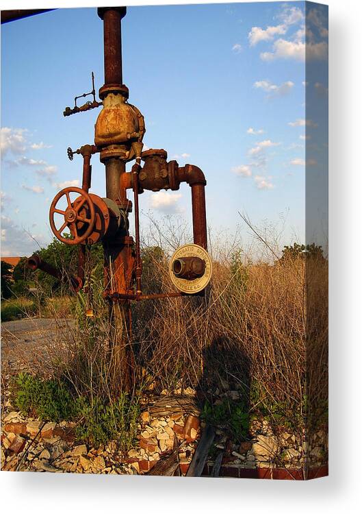 Pipes Canvas Print featuring the photograph Still here by Flavia Westerwelle