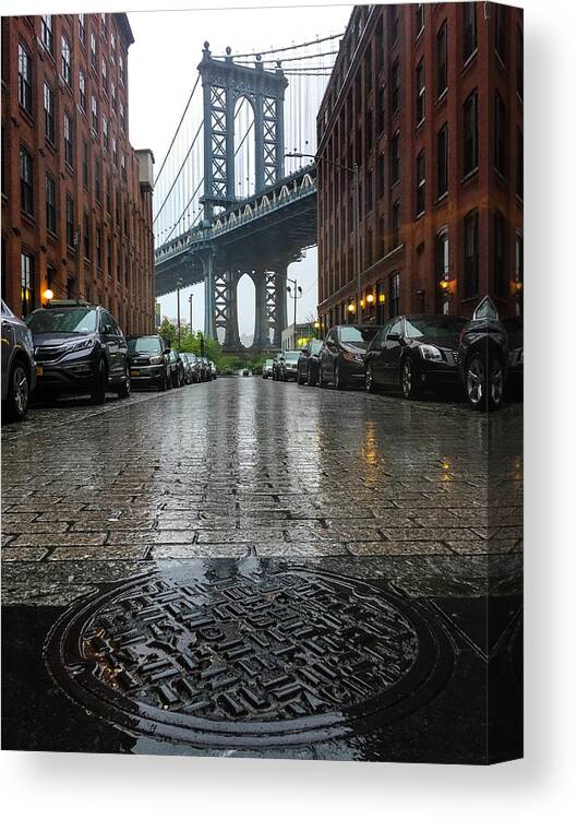 Dumbo Canvas Print featuring the photograph Stormy D U M B O by Rand Ningali