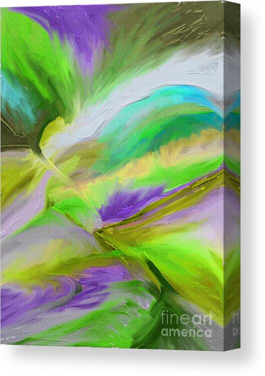 Abstract Canvas Print featuring the painting Strength by Jo Baby