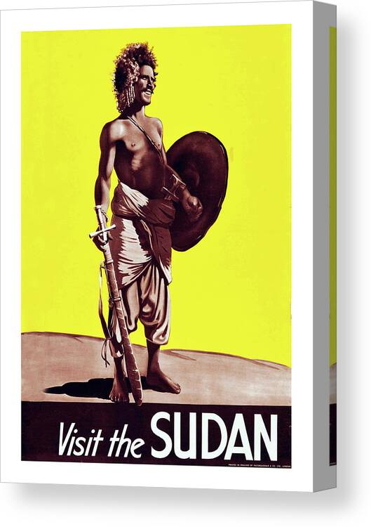 SUDAN 1 VINTAGE TRAVEL POSTER CANVAS ART 