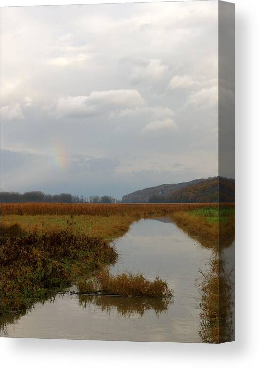 Rainbow Canvas Print featuring the photograph Sunless Rainbow by Azthet Photography