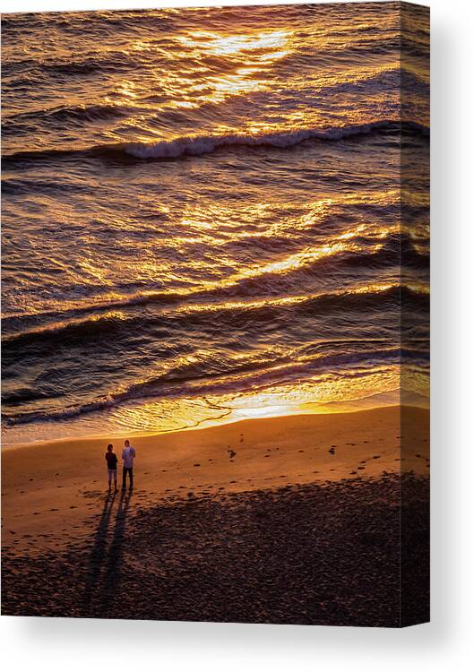 Atlantic Canvas Print featuring the photograph Sunrise on Melbourne Beach by Frank Mari