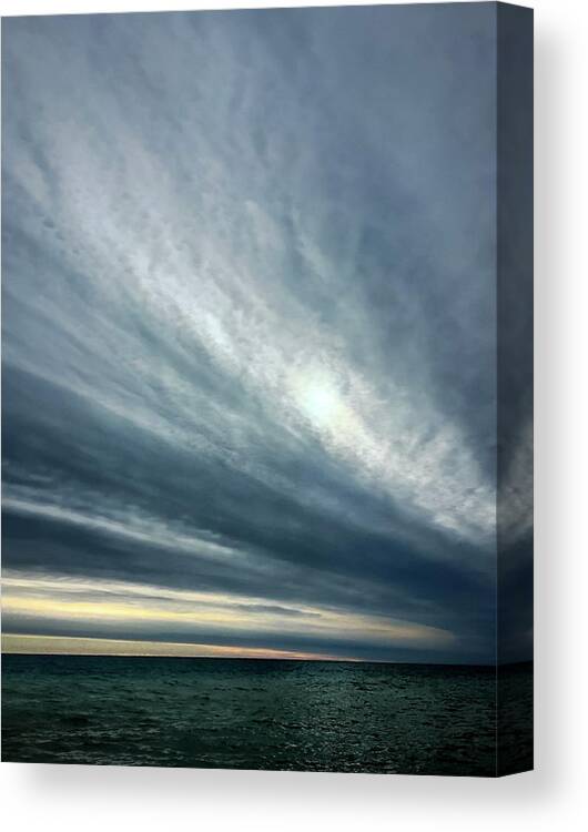 Lake Canvas Print featuring the photograph Sweep by Terri Hart-Ellis
