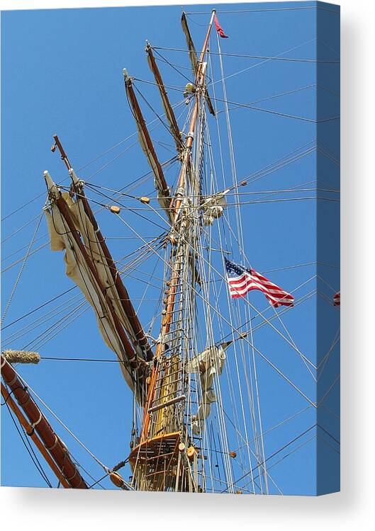 Wooden Canvas Print featuring the photograph Tall Ship Series 8 by Scott Hovind