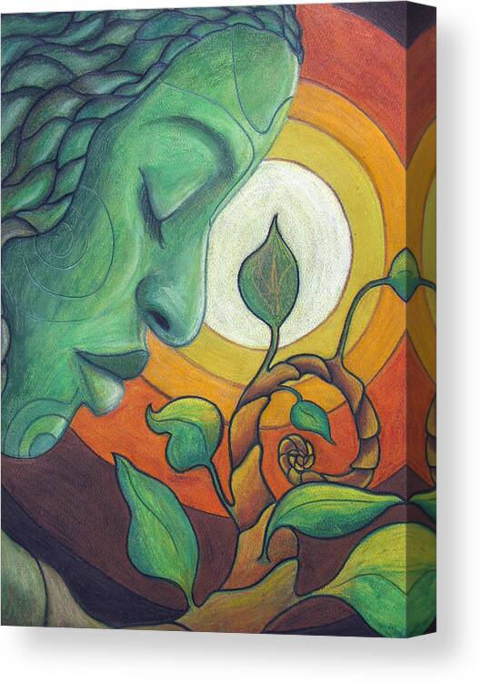 Nature Canvas Print featuring the drawing The Awakening by Kimberly Kirk