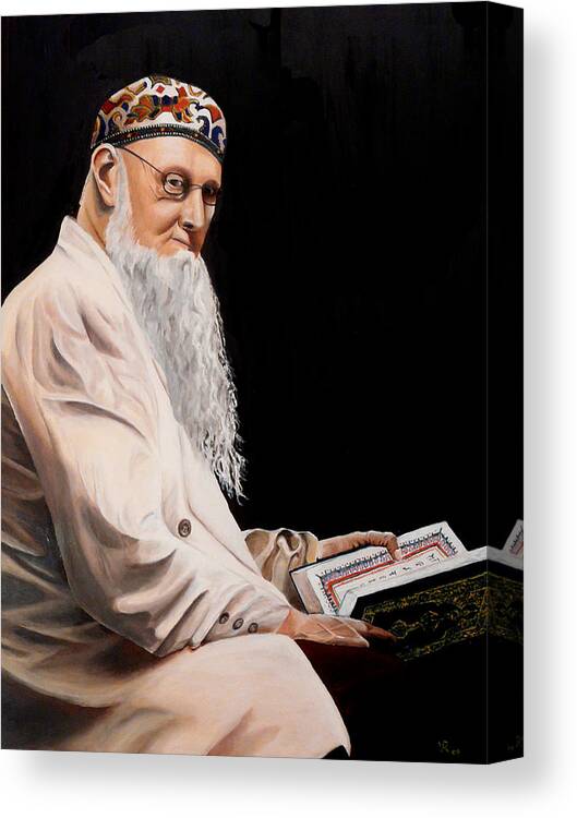 Cleric Canvas Print featuring the painting The Cleric by Vic Ritchey