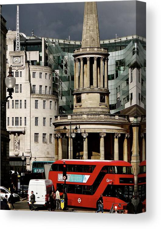 Bbc Canvas Print featuring the photograph The Heart Of London by Ira Shander