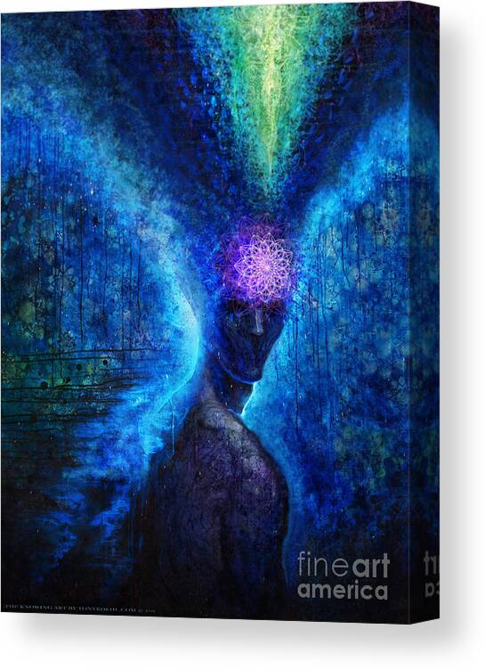 Tony Koehl Canvas Print featuring the painting The Knowing by Tony Koehl