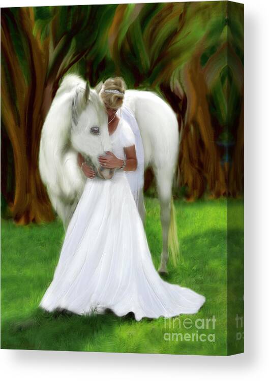 Bride Of Christ Art Canvas Print featuring the painting The Longing 2 by Constance Woods