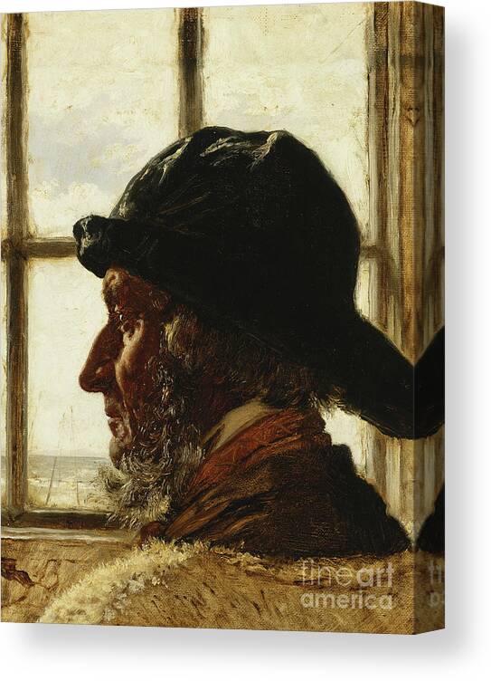 The Old Fisherman, 1873 Canvas Print / Canvas Art by Peder Severin