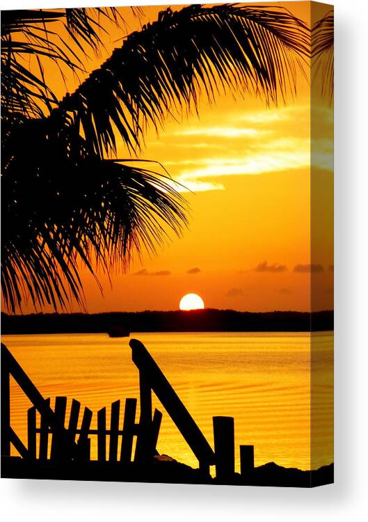 Sunsets Canvas Print featuring the photograph The Promise by Karen Wiles
