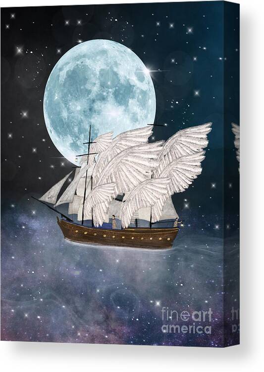 Nautical Canvas Print featuring the painting The Star Harvesters by Bri Buckley