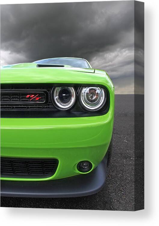 Dodge Canvas Print featuring the photograph The Stare - Challenger RT by Gill Billington