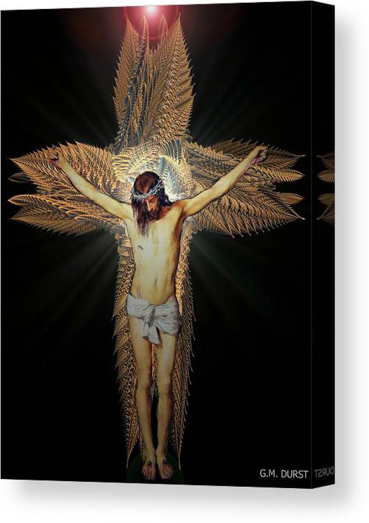 Christ Canvas Print featuring the digital art The Transformation by Michael Durst