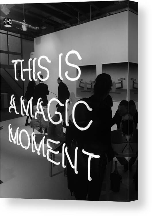 Magic Canvas Print featuring the photograph This is a magic moment by Funkpix Photo Hunter