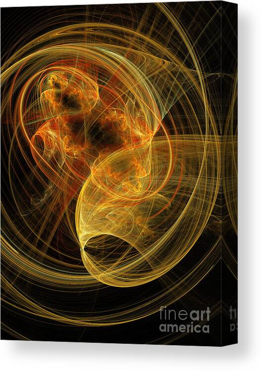 Andee Design Abstract Canvas Print featuring the digital art Travel In Time To 1969 Time Warp by Andee Design