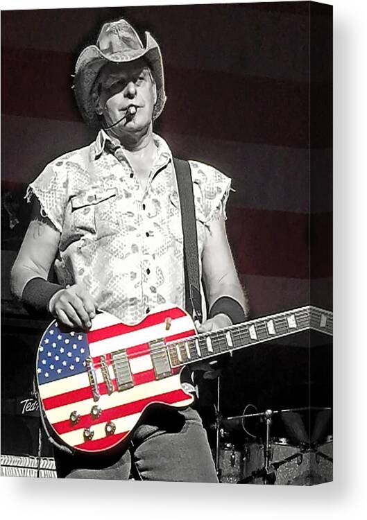 Ted Nugent Canvas Print featuring the photograph Uncle Ted by La Dolce Vita