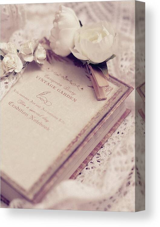 White Lace And Promises Canvas Print featuring the photograph White Lace and Promises by Yuka Kato