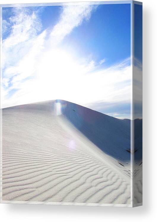 Angel Canvas Print featuring the photograph White Sands Angel by Feather Redfox