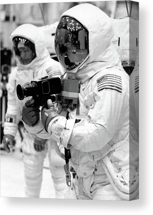 1969 Canvas Print featuring the photograph Apollo 11, Eva Training, 1969 #1 by Science Source