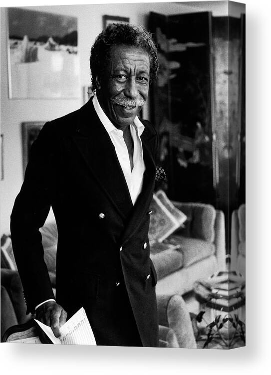 Vertical Canvas Print featuring the photograph Gordon Parks #1 by Alfred Eisenstaedt