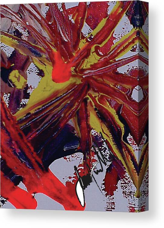  Canvas Print featuring the digital art Gravitate #1 by Jimmy Williams